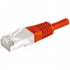 Kabel krosowy Exertis Connect Cat6a F/UTP RJ45 z wąskim odciążeniem, 2 m, czerwony (859535)