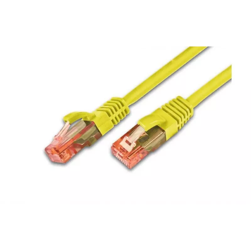 Kabel krosowy Wirewin Cat6 U/UTP, 0,5 m, żółty