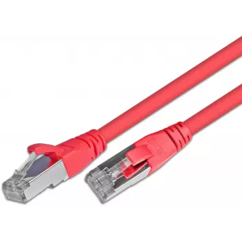 Kabel krosowy Wirewin Cat5e F/UTP, 0,5 m, czerwony