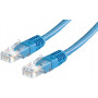 Kabel krosowy Secomp Cat6 U/UTP RJ45, 2 m, niebieski