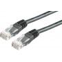 Secomp Cat6 U/UTP kabel krosowy (patchcord) RJ45, 1 m, czarny