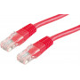 Secomp Cat6 U/UTP kabel krosowy (patchcord) RJ45, 0,5 m, czerwony