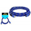 Kabel HDMI LTC High Speed, 5 m, 4K, niebieski