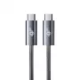 Kabel TB pleciony USB 3.2 Gen 1 USB-C do USB-C, 1 m, 100 W, czarny