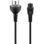 Kabel zasilający Goobay, 2 m, czarny (30857)