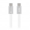 Kabel USB Forcell USB-C do USB-C, 2 m, 240 W, biały