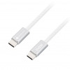 Kabel USB Forcell USB-C do USB-C, 2 m, 240 W, biały