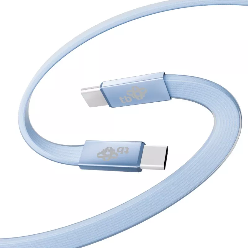 Kabel TB USB 2.0 USB-C do USB-C, 1 m, 60 W, niebieski