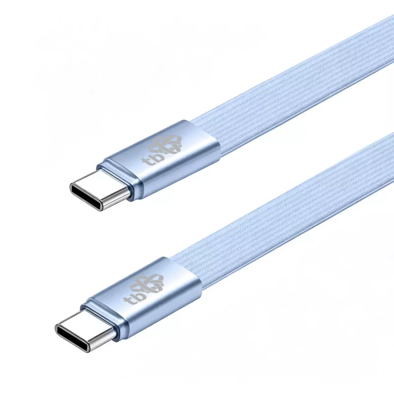 Kabel TB USB 2.0 USB-C do USB-C, 1 m, 60 W, niebieski