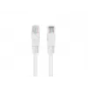 Kabel krosowy Lanberg Cat5e U/UTP RJ45, 0,25 m, biały, 10 szt.