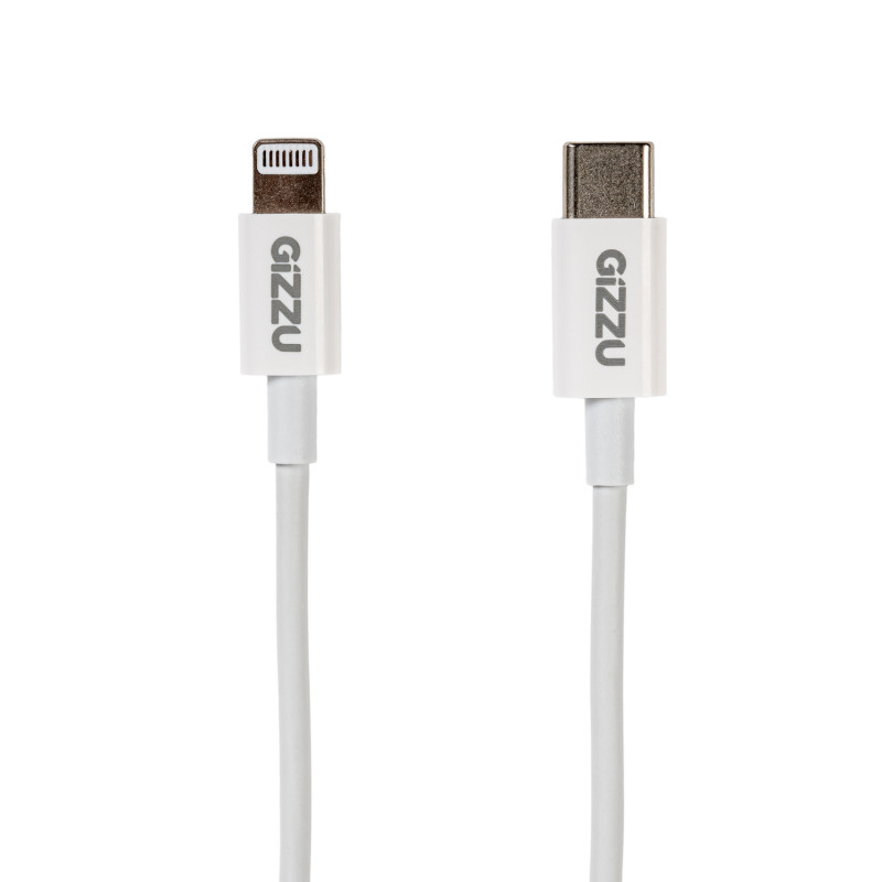 Gizzu Kabel USB-C na Lightning, 1,8 m, 27 W PD, Biały (GCPU2L18)