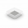 Pudełko KIS Sistemo Organizer 6 15 x 15 x 5 cm przezroczyste/jasnoszare