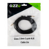 Kabel AUX 3,5 mm Gizzu 2 m – czarny