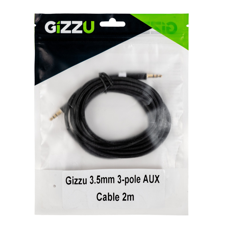 Kabel AUX 3,5 mm Gizzu 2 m – czarny