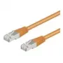 Kabel krosowy Goobay Cat5e F/UTP RJ45, 1 m, pomarańczowy
