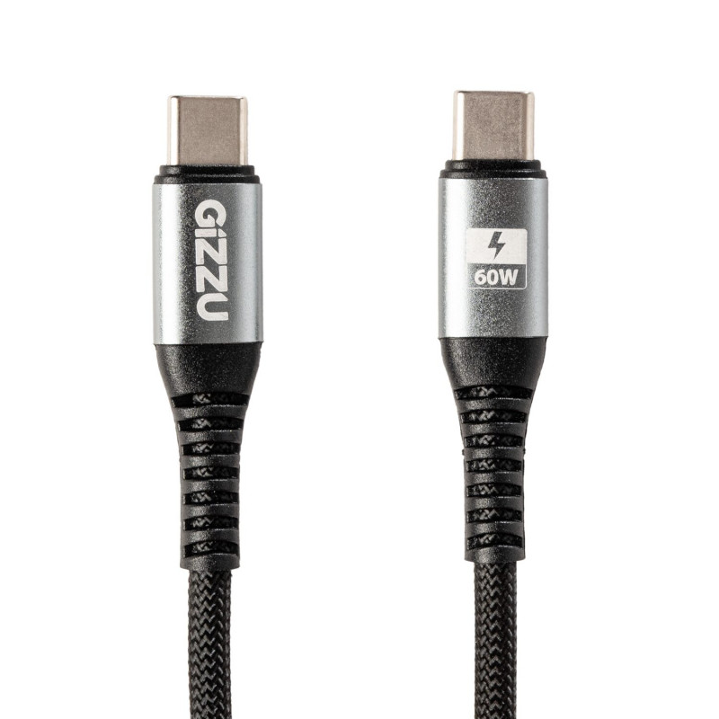 Kabel Gizzu USB-C do USB-C 60W 480Mbps, 1 m