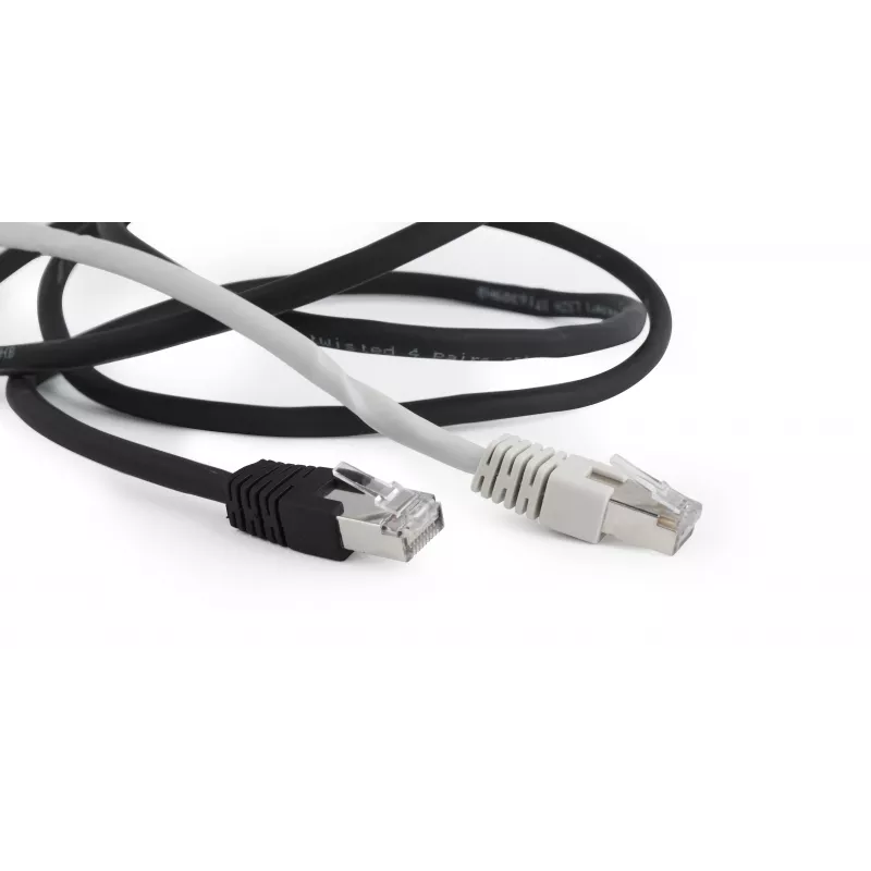 Kabel krosowy Gembird Cat6a S/FTP RJ45, 2 m, czarny, LSZH