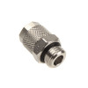 Złącze proste Innovatek G1/4 cala gwint wewnętrzny na 10/8mm - srebrne