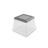 Pudełko KIS Box Sistemo Organizer 1 7,5 x 7,5 x 5 cm przezroczyste/jasnoszare