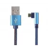Gembird pleciony kabel USB 2.0 USB-A do Micro-USB, kątowy, 1 m