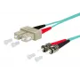 Metz Connect OpDAT światłowodowy kabel krosowy SC Duplex–2x ST, OM3, 1 m, aqua