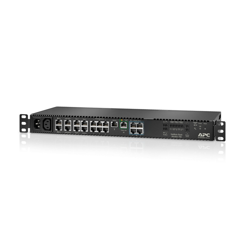 APC NetBotz Rack Monitor 750 urządzenie do monitorowania środowiska 1GbE 1U do montażu w szafie rack