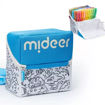 mideer Markery akrylowe z końcówką pędzelkową w etui, 60 kolorów