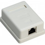 Puszka natynkowa RJ45 Goobay 1-port, CAT 6, STP - ekranowana