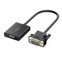 UGREEN CM513 Konwerter VGA na HDMI, męski na żeński, 1080p Full HD, czarny