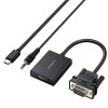 UGREEN CM513 Konwerter VGA na HDMI, męski na żeński, 1080p Full HD, czarny