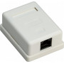 Gniazdo sieciowe RJ45 Goobay, białe (77632)