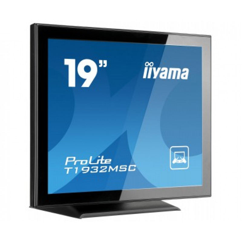 iiyama ProLite T1932MSC-B2X 19 inch (48,3 cm) monitor dotykowy pojemnościowy projekcyjny 10-punktowy, 5:4, 1280x1024, DVI, VGA, czarny