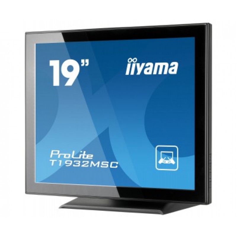 iiyama ProLite T1932MSC-B2X 19 inch (48,3 cm) monitor dotykowy pojemnościowy projekcyjny 10-punktowy, 5:4, 1280x1024, DVI, VGA, czarny