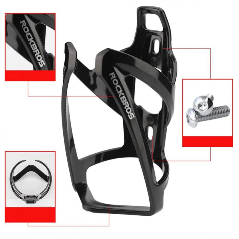 Rockbros FK338 Uchwyt na bidon rowerowy - Czarny