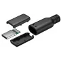 Wtyk USB-C Goobay, wersja do lutowania, czarny - 15 W, 3 A