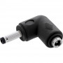 Adapter DC InLine®, 4,0 x 1,7 mm, wtyk/gniazdo, kątowy, czarny