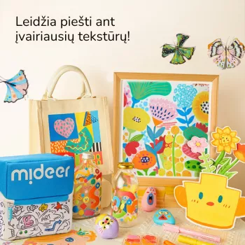 Markery akrylowe Mideer ze skuwką pędzelkową w etui, 24 kolory