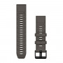 Paski do zegarka Garmin QuickFit 22, silikonowy Pebble szary [010-14559-00]