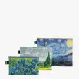 LOQI Vincent Van Gogh zestaw etui – Gwieździsta noc, Wheatfield, Irises (3 szt.)