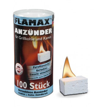Kostki rozpałkowe parafinowe Flamax, 100 szt. (1318116)