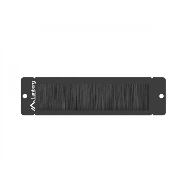 Panel szczotkowy Lanberg do szafy rack 10 inch, czarny (AK-1104-B)