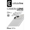 Cellularline ochrona obiektywu aparatu do iPhone 18 Pro, przezroczysta