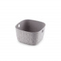 Kosz Curver Softex XS 3 l, 19,4x19,4x11,1 cm, szaro-brązowy