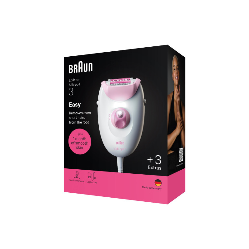 Braun Silk 3 SE3-033 Depilator z akcesoriami