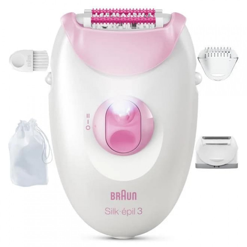 Braun Silk 3 SE3-033 Depilator z akcesoriami