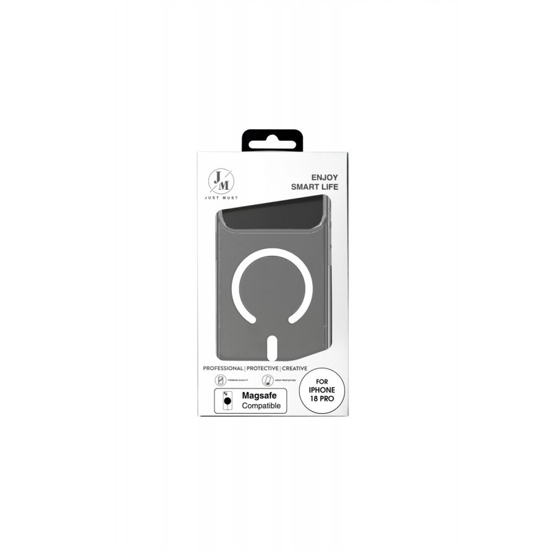 Just Must MagSafe Crystal I etui na iPhone 18 Pro, przezroczyste