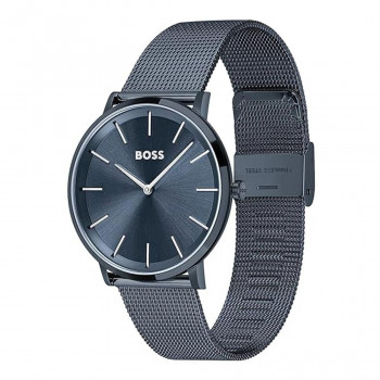 Zegarek męski BOSS 1513827 Analogowy Kwarcowy, 37 mm, Niebieski Stal Nierdzewna