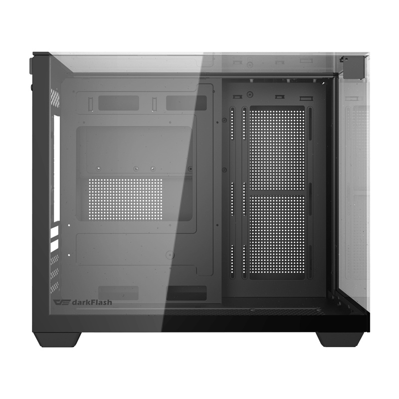 Obudowa komputerowa Darkflash TH285M Micro-ATX ze szkłem hartowanym, czarna
