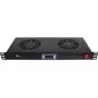 Panel wentylatorowy rack 1U Getfort z 2 wentylatorami i termostatem (GF-FAN2TR)