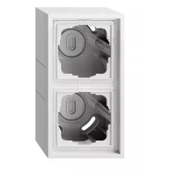 Gira 106280 Obudowa natynkowa 2-krotna z ramką, F300, czysty biały